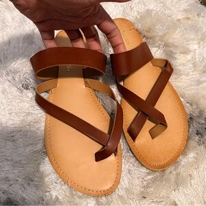 Brown Strappy Women’s Sandals - Classic Casual